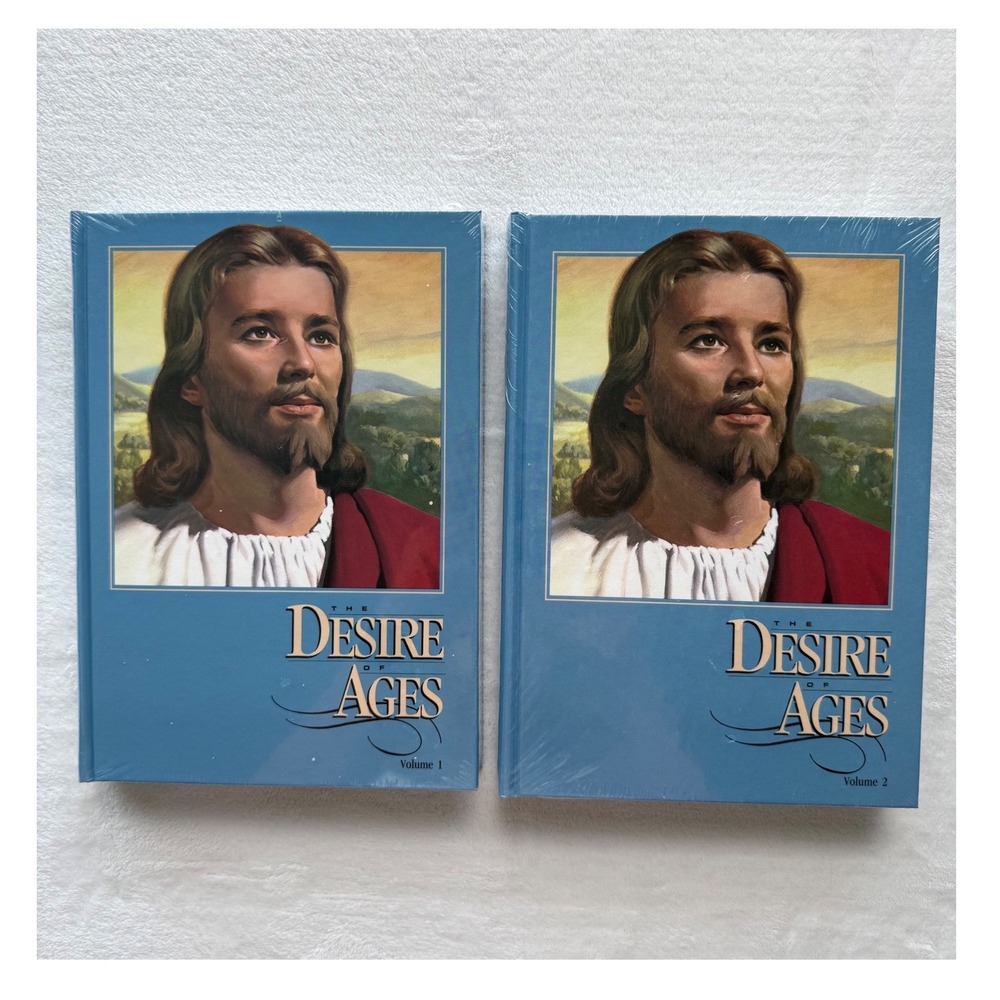 Vintage Desire Of Ages Ellen‎ G. White 1964 Hardcover Edition Volumes 1 &2 New